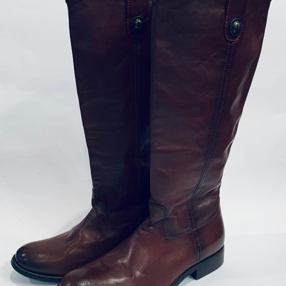 Frye Women’s Melissa Tall Boots Cognac Size: 6